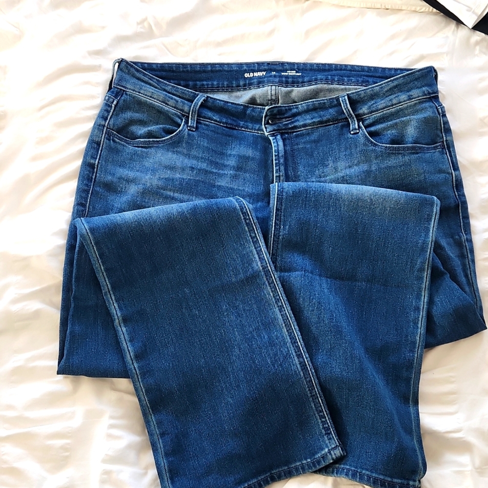Old Navy mid-rise WOW bootcut jeans